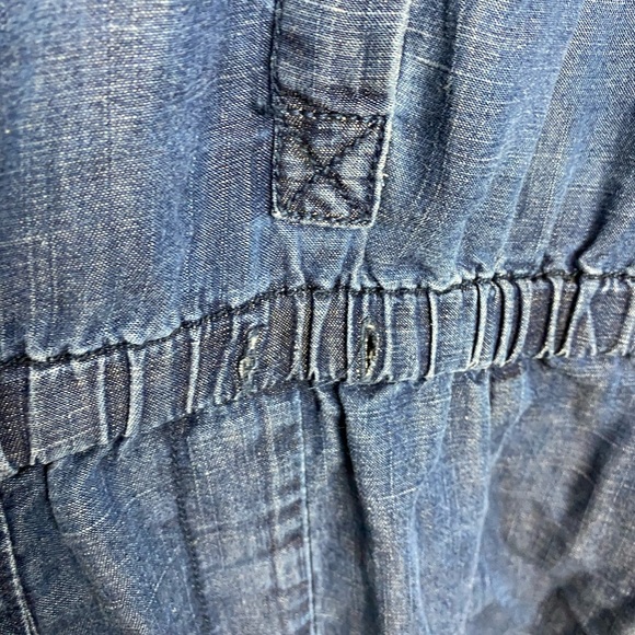 Ann Taylor Loft Denim Coverall Jumpsuit Medium 🌿 - Picture 10 of 12